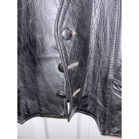 RARE 70s The Tony Alamo Leather and Snakeskin Western Vest Black Made in USA 50 - Picture 4 of 7